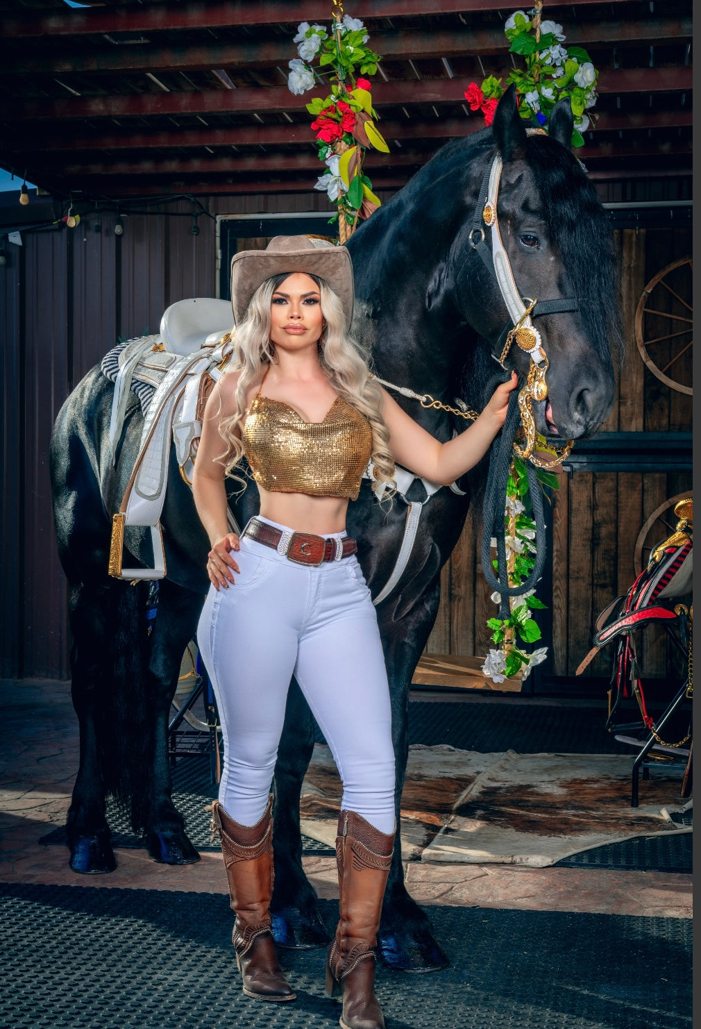 FANTASY HIGH WAISTED JEANS- WHITE