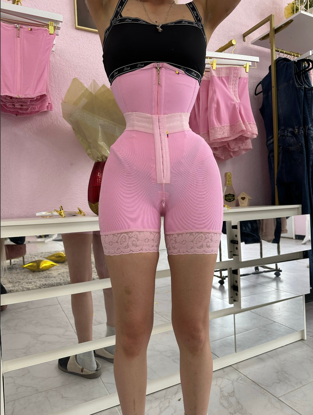 Corset - Cintura de Avispa Rosa