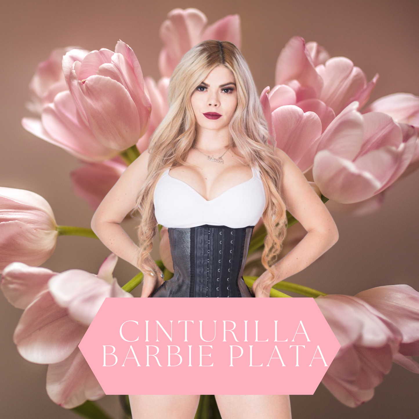 Cinturilla Barbie Plata