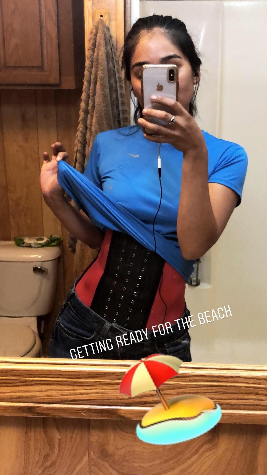 Red Sports Waist Girdle