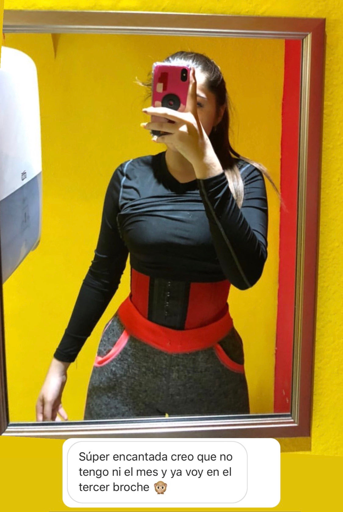 Red Sports Waist Girdle