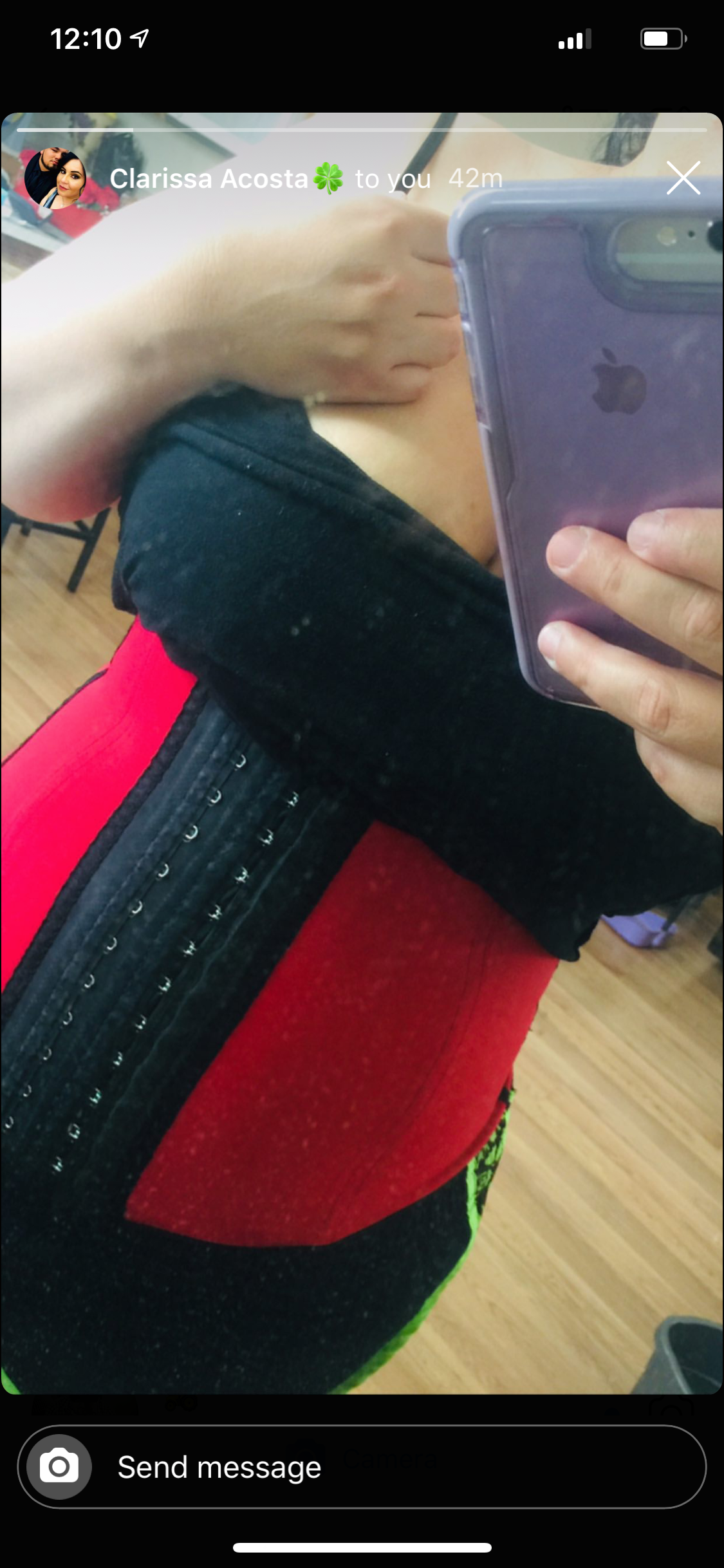 Red Sports Waist Girdle