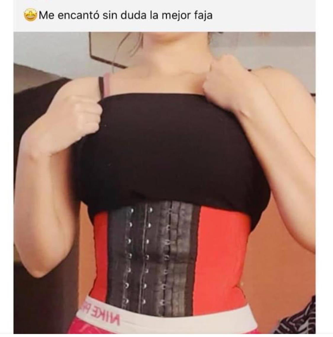 Red Sports Waist Girdle