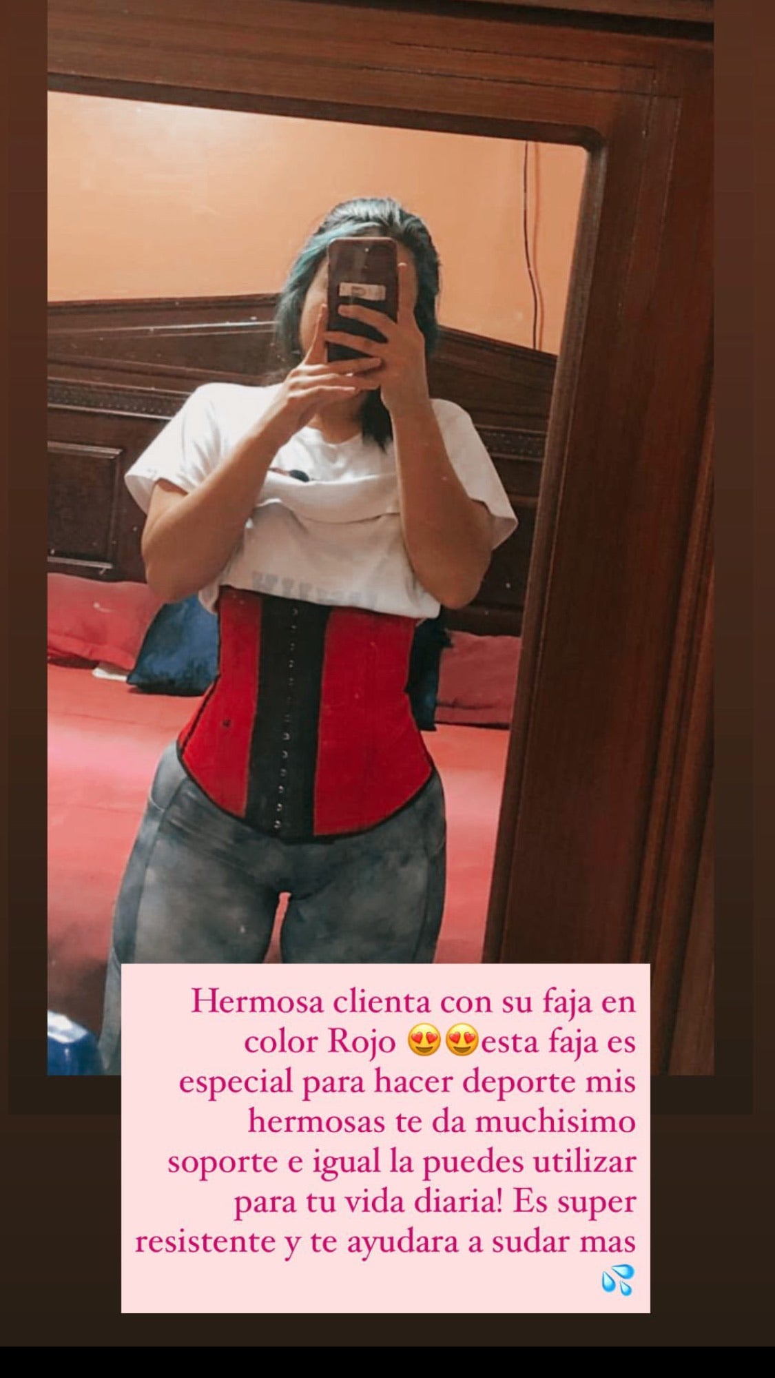 Red Sports Waist Girdle