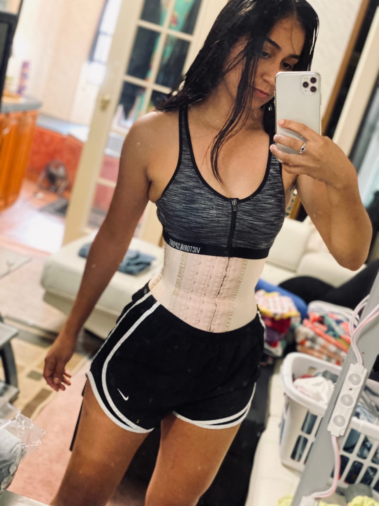 Beige Sports Waist Girdle